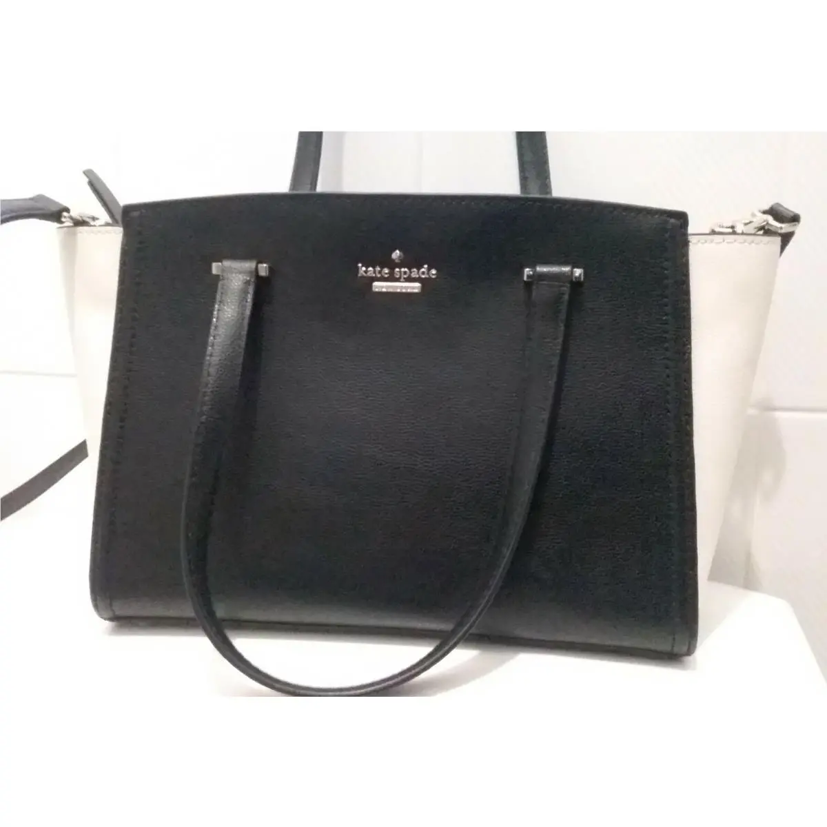 Kate Spade Patterson Drive Small Geraldine Satchel Black Cement Classic