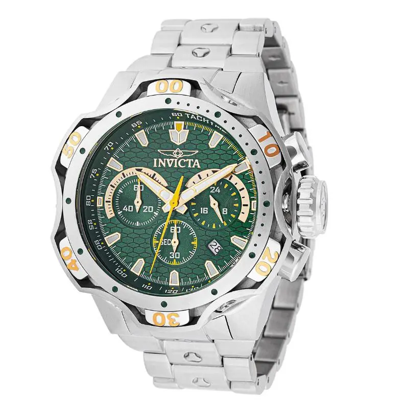 Invicta Venom Combat Men`s 52mm Green Scales Dial Quartz Chrono Watch 47762