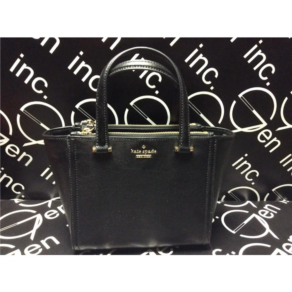 Kate Spade New York Black Leather Mini Kona