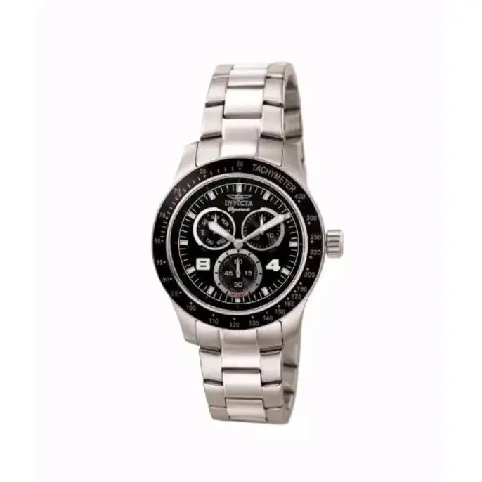 Invicta Signature Chronograph Black Dial Stainless Steel Men`s Watch 7305