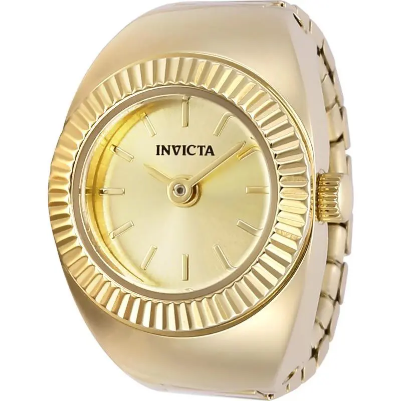 Watch Invicta 48947 Mini Angel Women Ring Watch 16 5 mm Gold Stainless Steel
