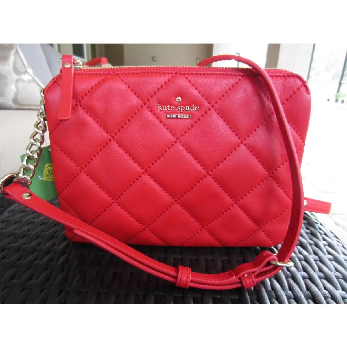 Kate Spade Harbor Emerson Place PXRU6749 Quilted Leather Crossbody Purse