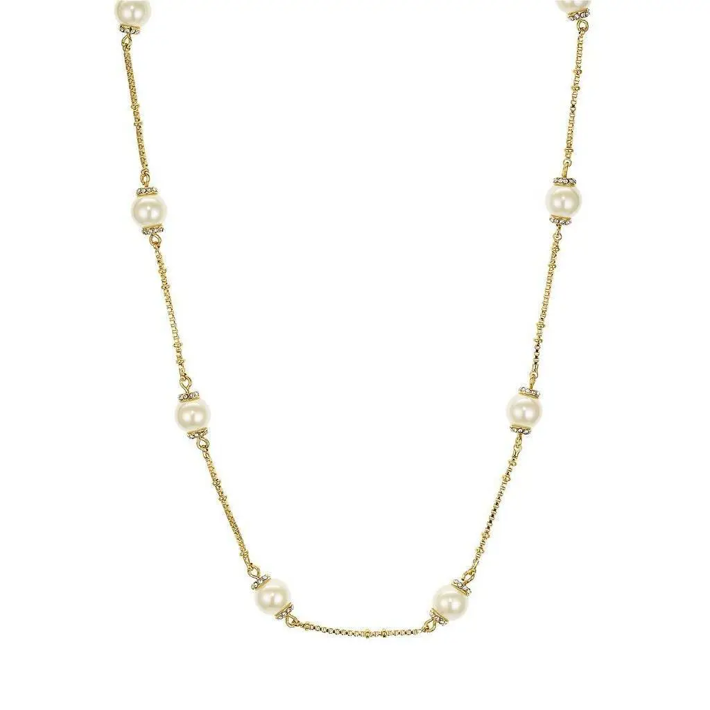 New Kate Spade New York Pearls of Wisdom Womens Necklace WBRUC220