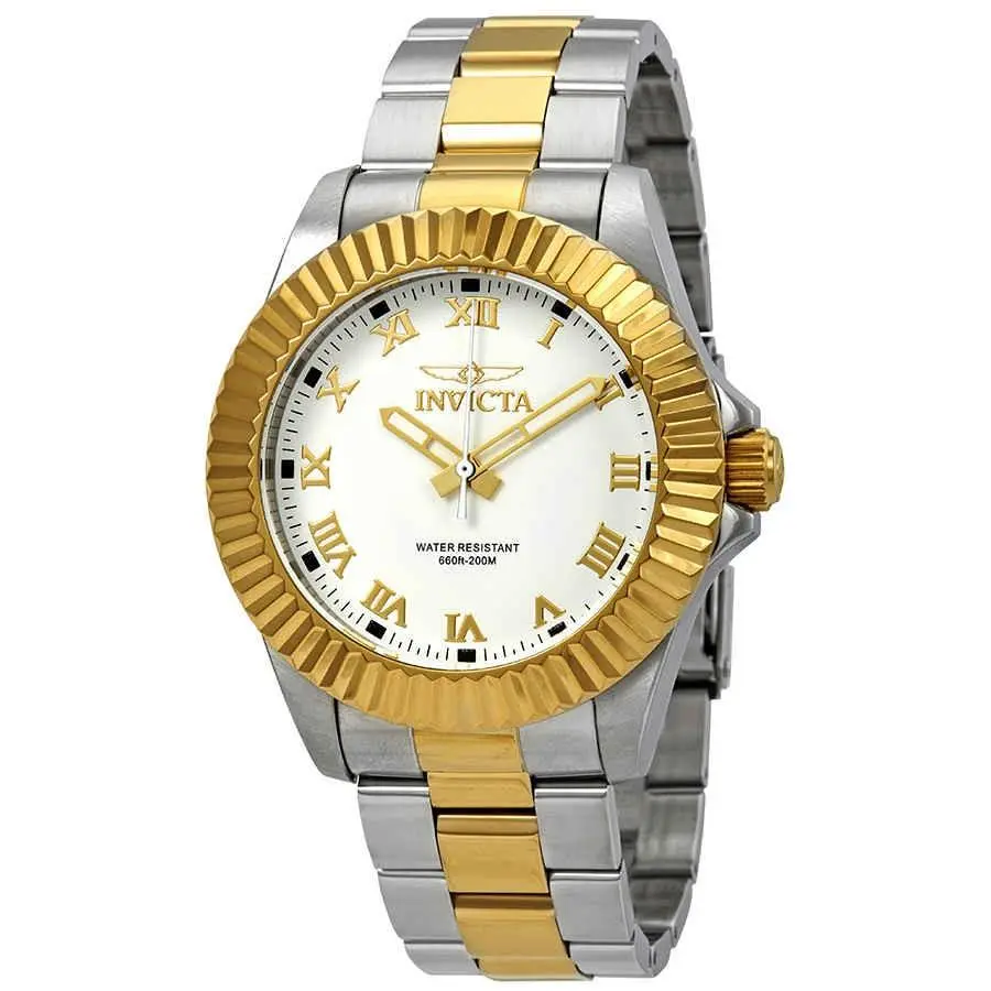 Invicta Pro Diver White Dial Two-tone Men`s Watch 16740
