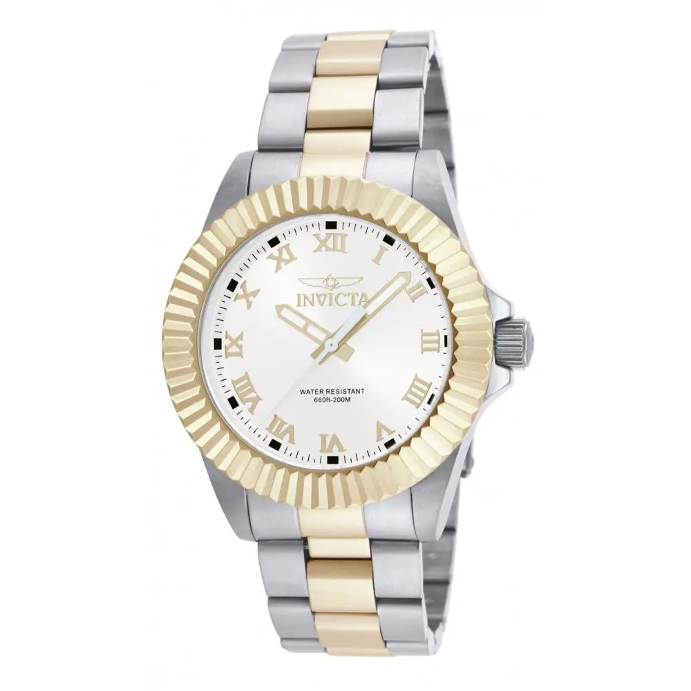 Invicta Men`s 16740 Pro Diver Quartz 3 Hand White Dial Watch