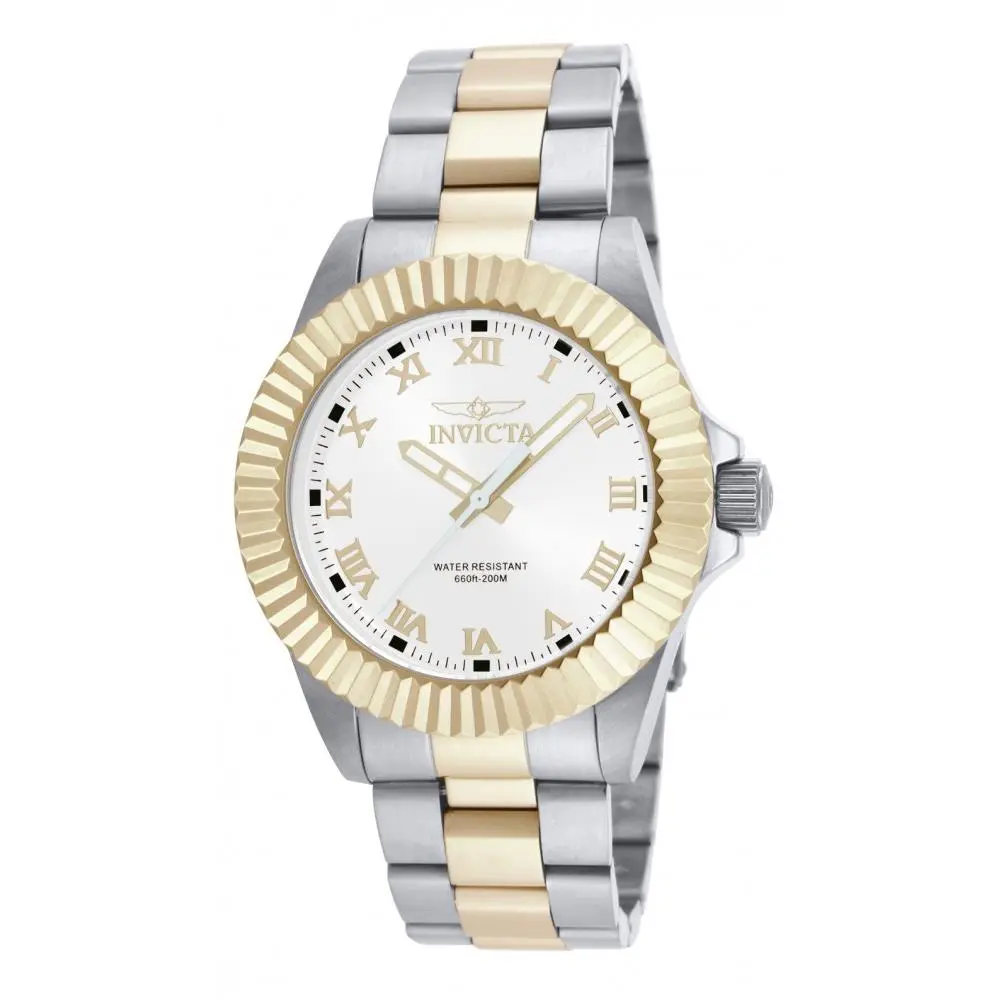 Invicta Men`s 16740 Pro Diver Quartz 3 Hand White Dial Watch