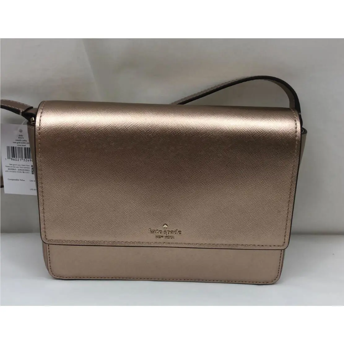 Kate Spade Cove Street Dody Crossbody Purse Metallic Rose Gold