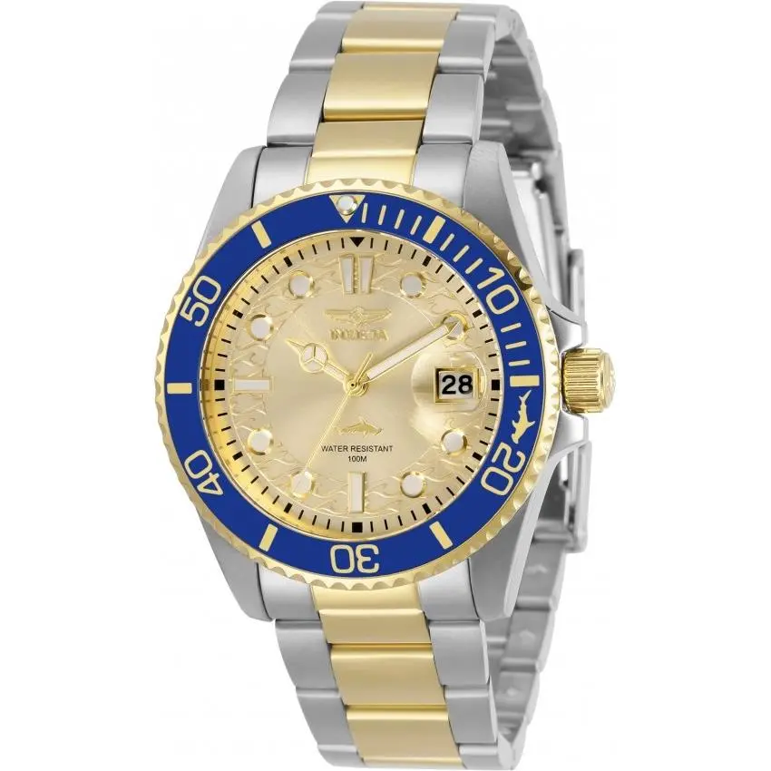 Invicta Pro Diver Quartz Gold Dial Ladies Watch 30482