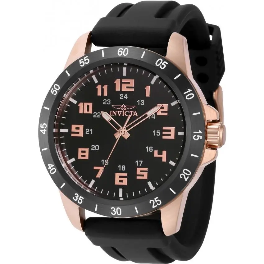 Invicta 40000 Pro Diver Men`s Analog Watch Black Silicone Strap
