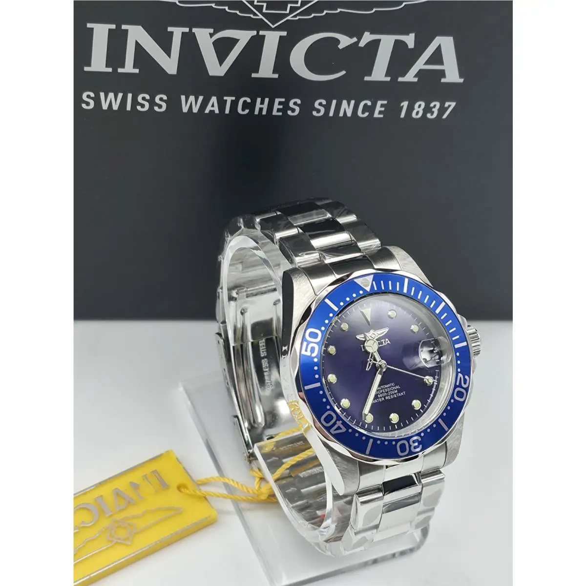 Invicta Automatic Pro Diver 17040 40 mm Stainlees Steel Men`s Watch - Blue Face