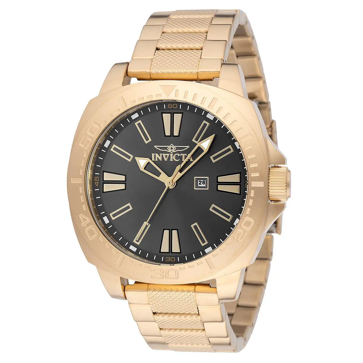 Invicta Speedway Quartz Gold Dial Men`s Watch 46 mm