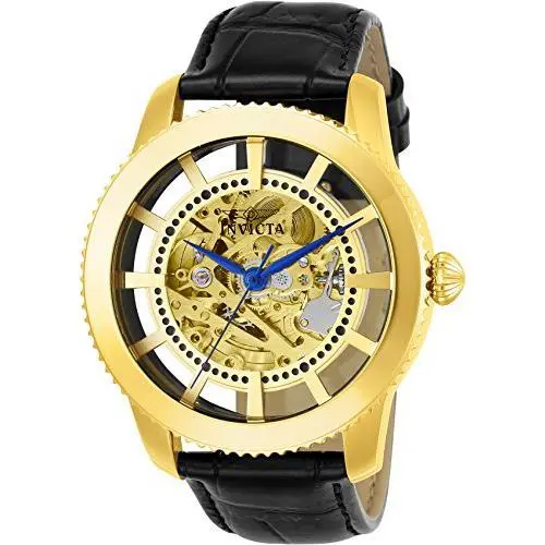 Invicta 23638 Men`s `vintage` Automatic Black Leather Strap Watch