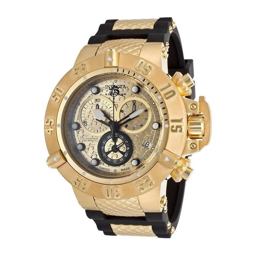 Invicta Men`s 15802 Subaqua Noma Yellow Gold Swiss Made Ret$1995 - Aqua, Gold, Yellow