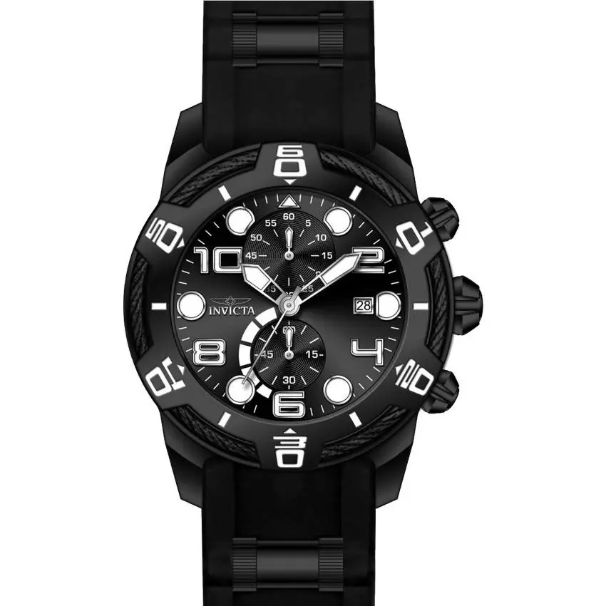 Invicta Bolt Black Chronograph Men`s Watch 24220