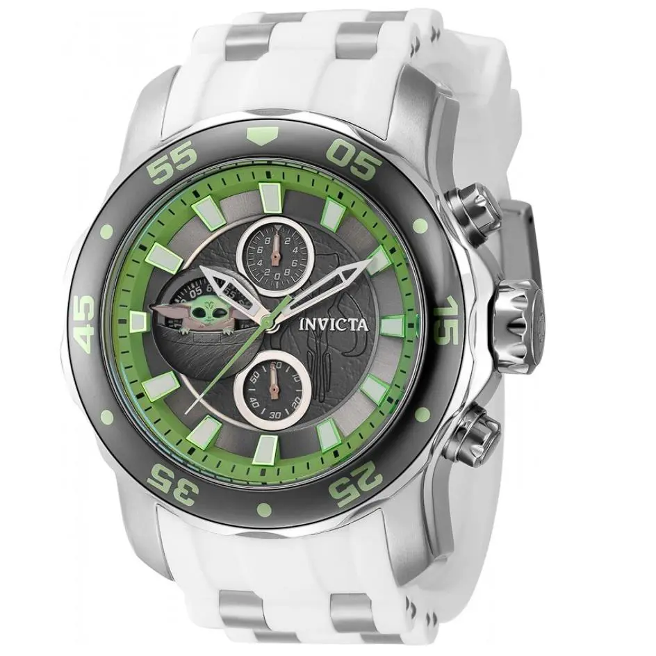Invicta Star Wars Baby Yoda Men`s 48mm Limited Edition Chronograph Watch 40098