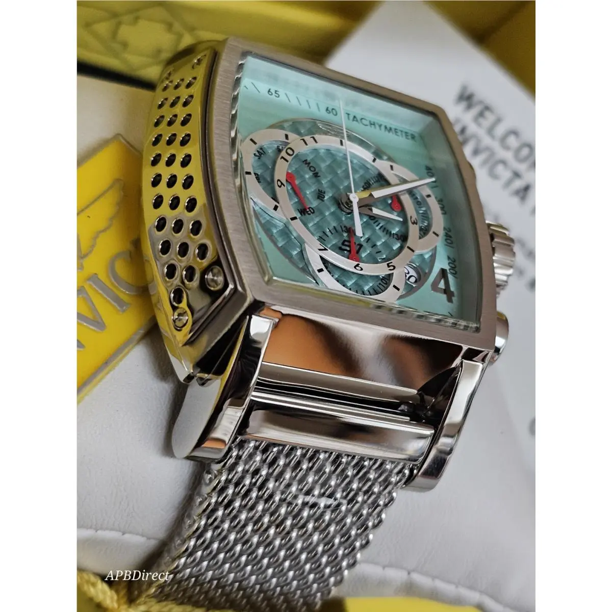 Invicta – S1 Rally – Blue Glass Fiber - Milanese Swiss Z60 FE Chrono Mens Watch