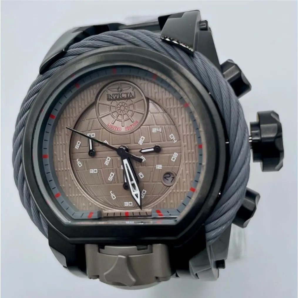 Invicta Star Wars Death Star Men`s 52mm Limited Edition Dual-time Watch 33861