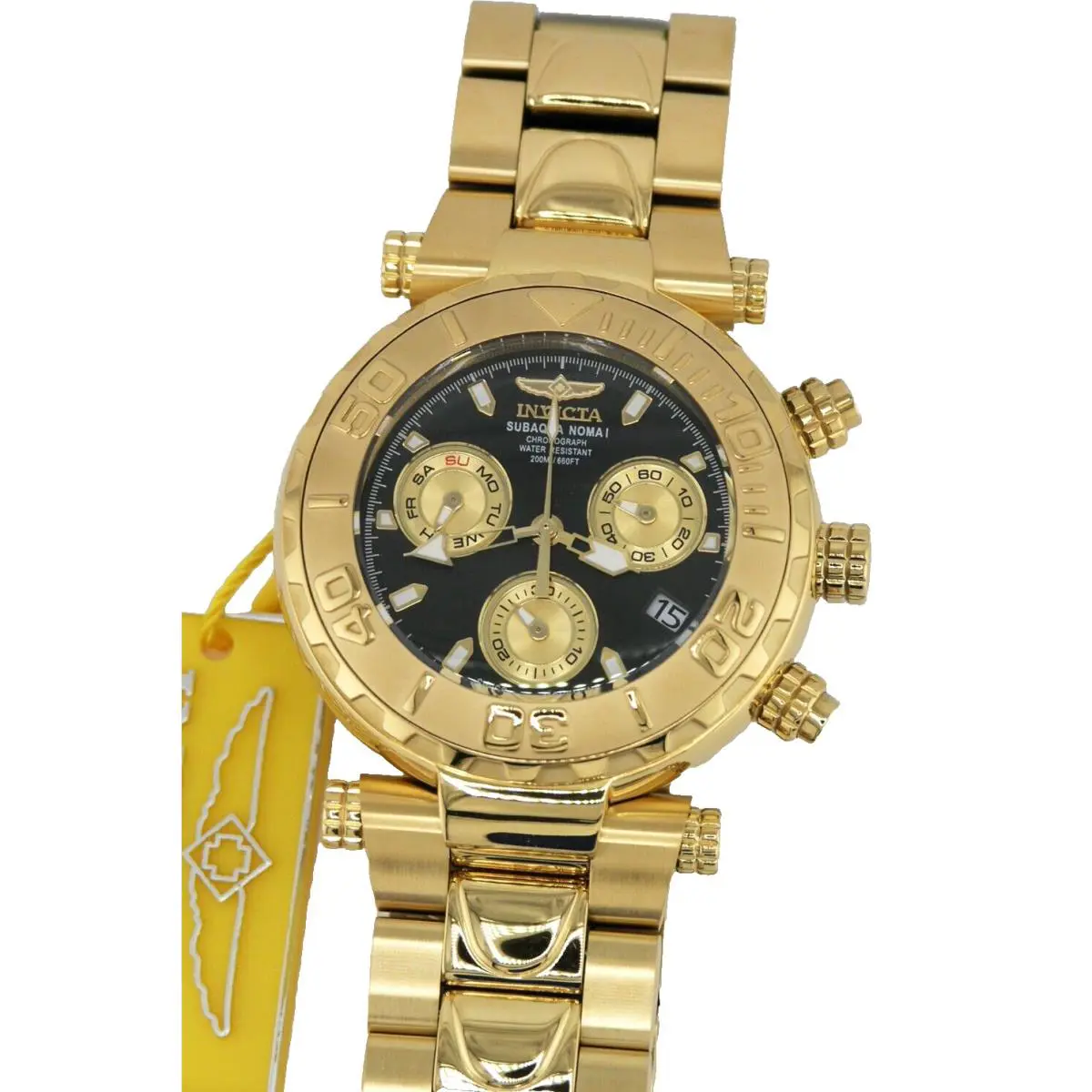 Invicta 25800 Subaqua Noma I Swiss Chronograph Gold Black Dial Watch 47MM LE