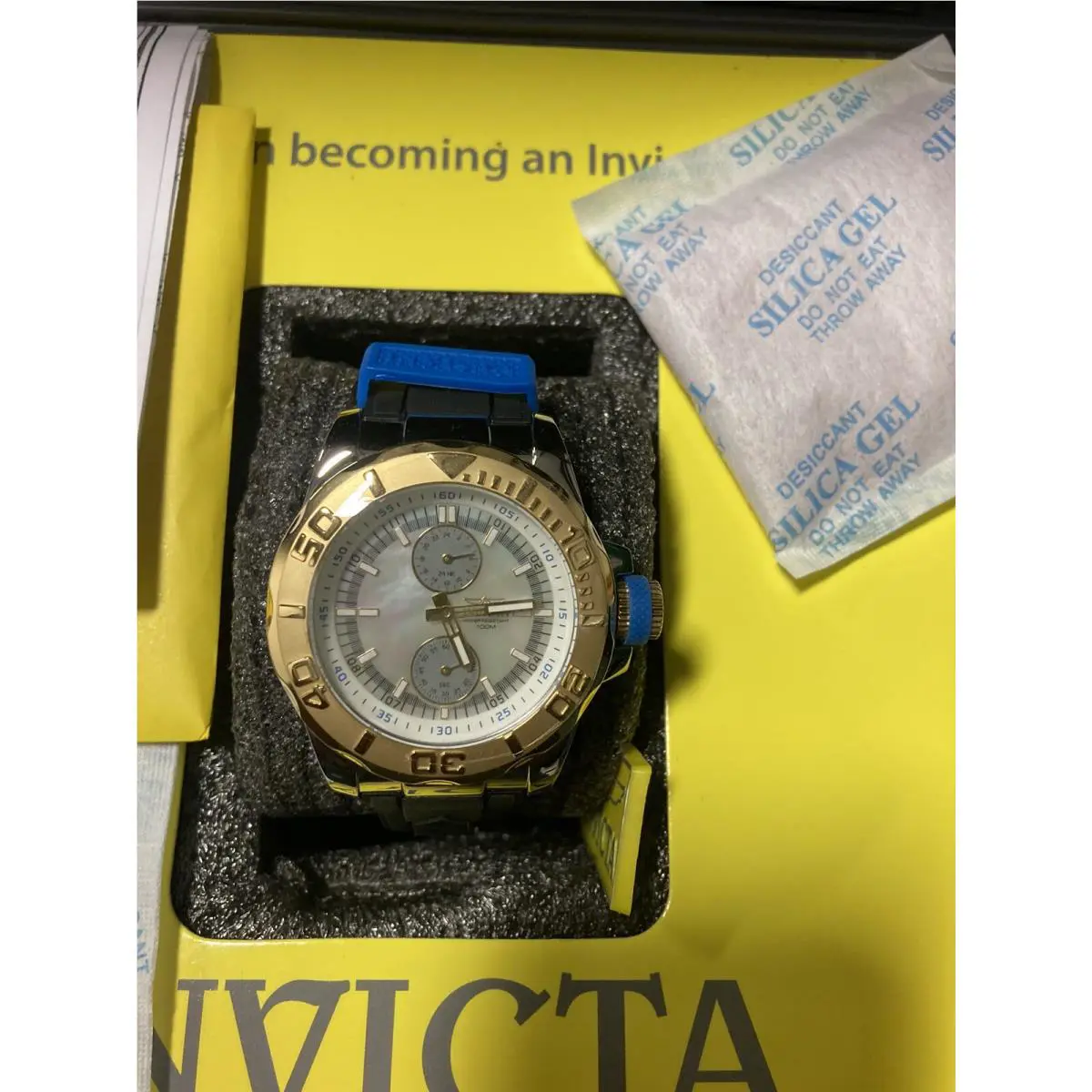 Invicta Pro Diver White Mop Dial Quartz Watch 13799