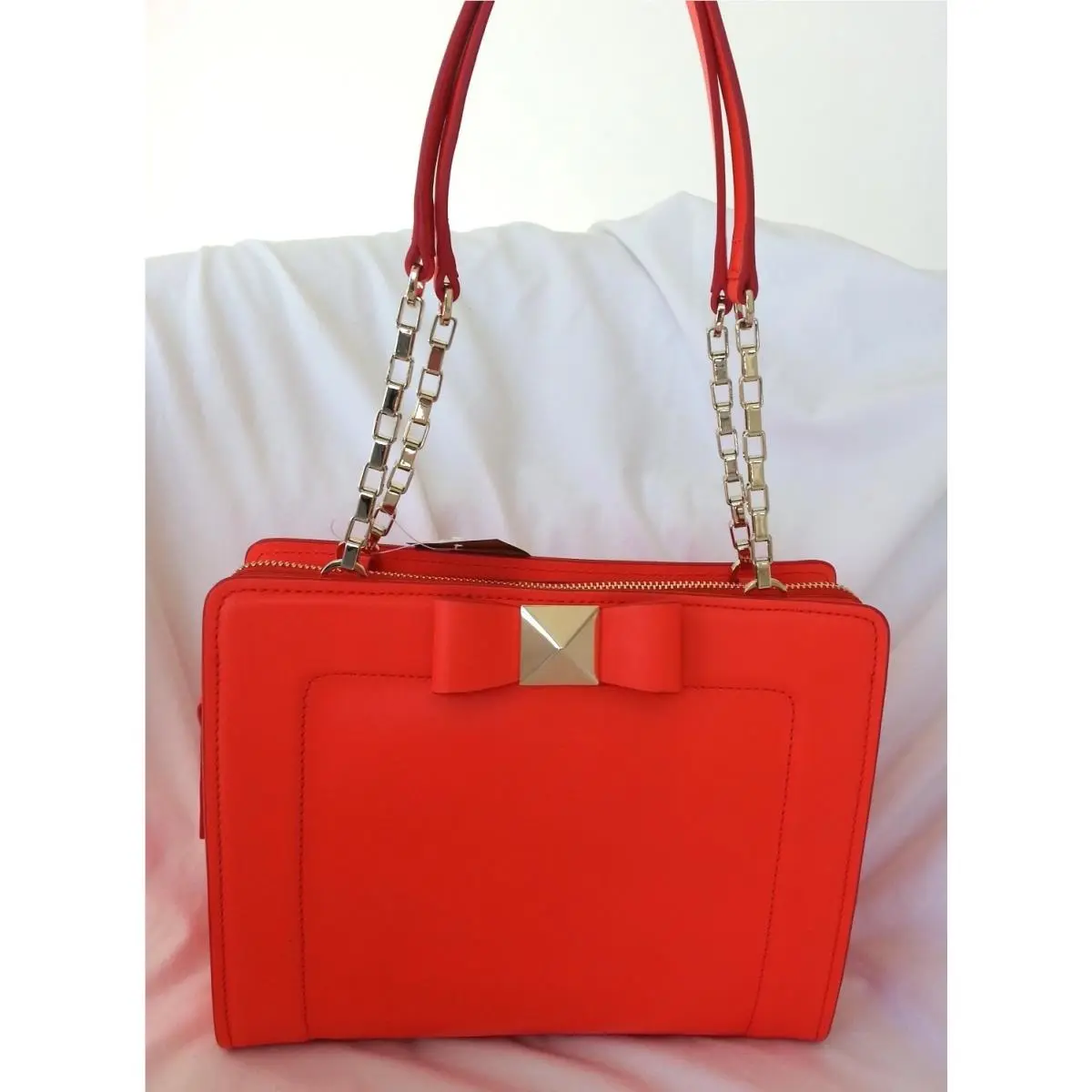 Kate Spade New York Leather Bow Terrace Monroe Bag in Maraschino-nwt: SRP:$398