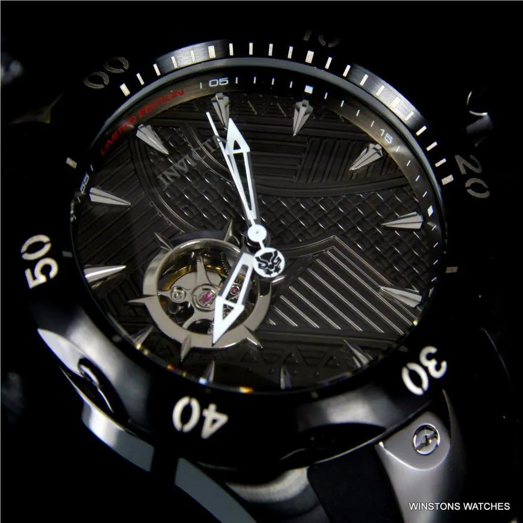Invicta Marvel Black Panther Venom Automatic Open Heart Ltd Ed 52mm Watch