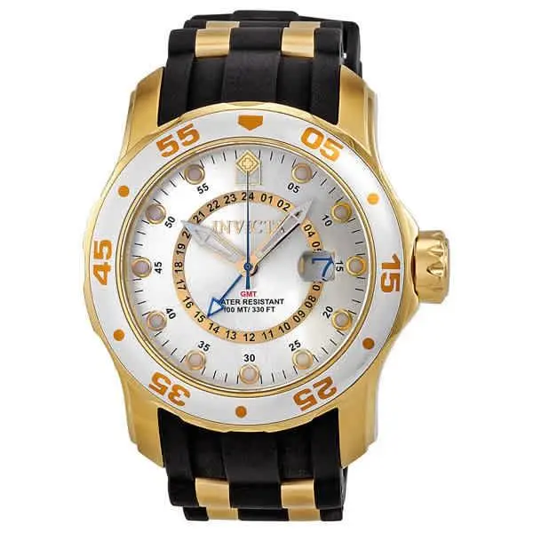 Pro Diver Gmt Silver Dial Men`s Watch 6995 by Invicta