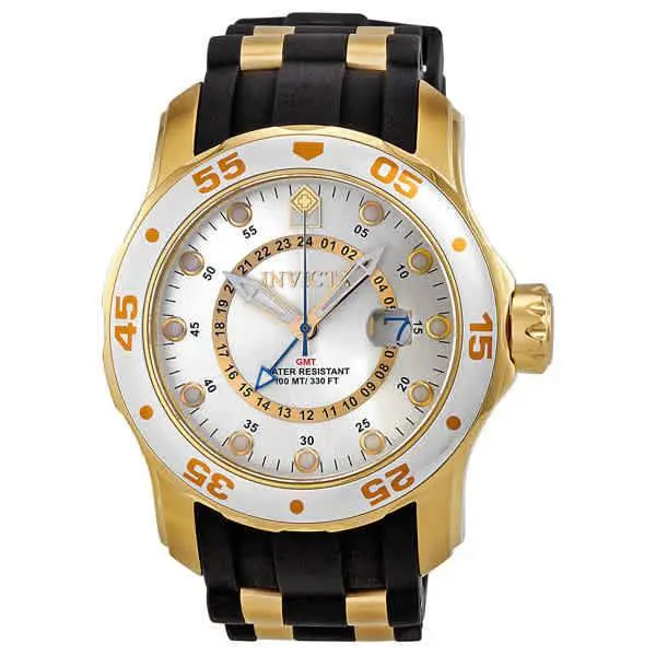Invicta Pro Diver Gmt Silver Dial Men`s Watch 6995