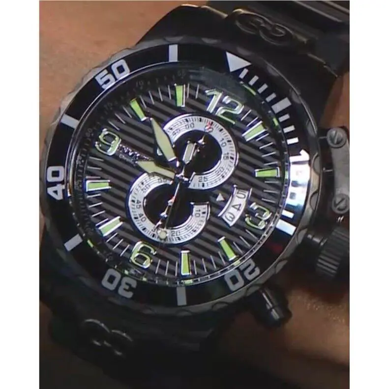 Invicta Corduba Ibiza 52mm Midnight Black w Chronograph Date- Link Bracelet