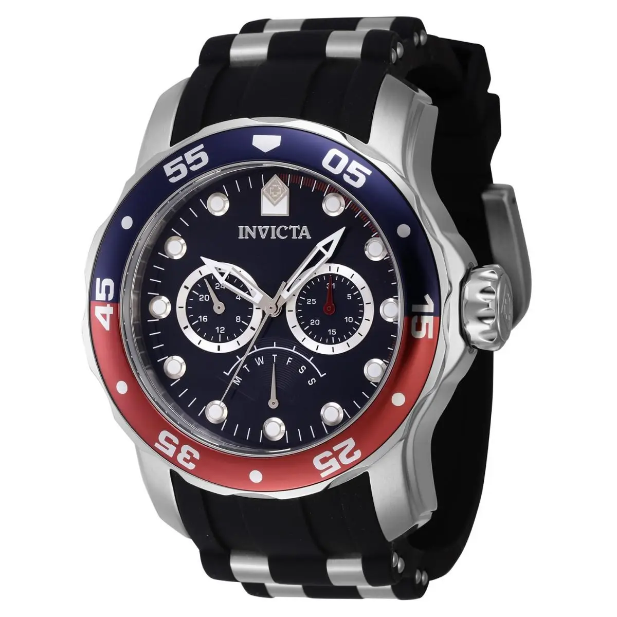Invicta Pro Diver Scuba Men`s 48mm Bluedial Stainless Chronograph Watch