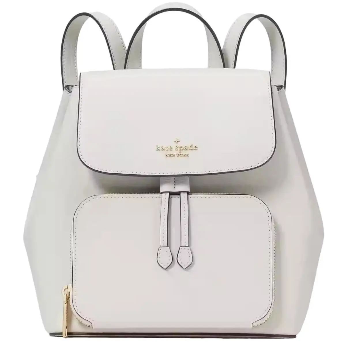 Kate Spade New York Women`s Kristi Refined Grain Leather Medium Flap Backpack