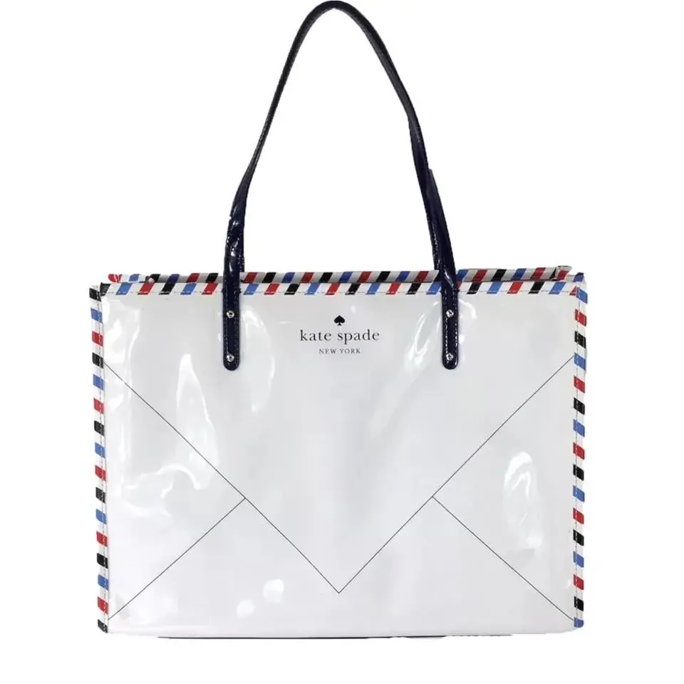 Kate Spade New York Par Avion Via Air Mail Large Tote Handbag