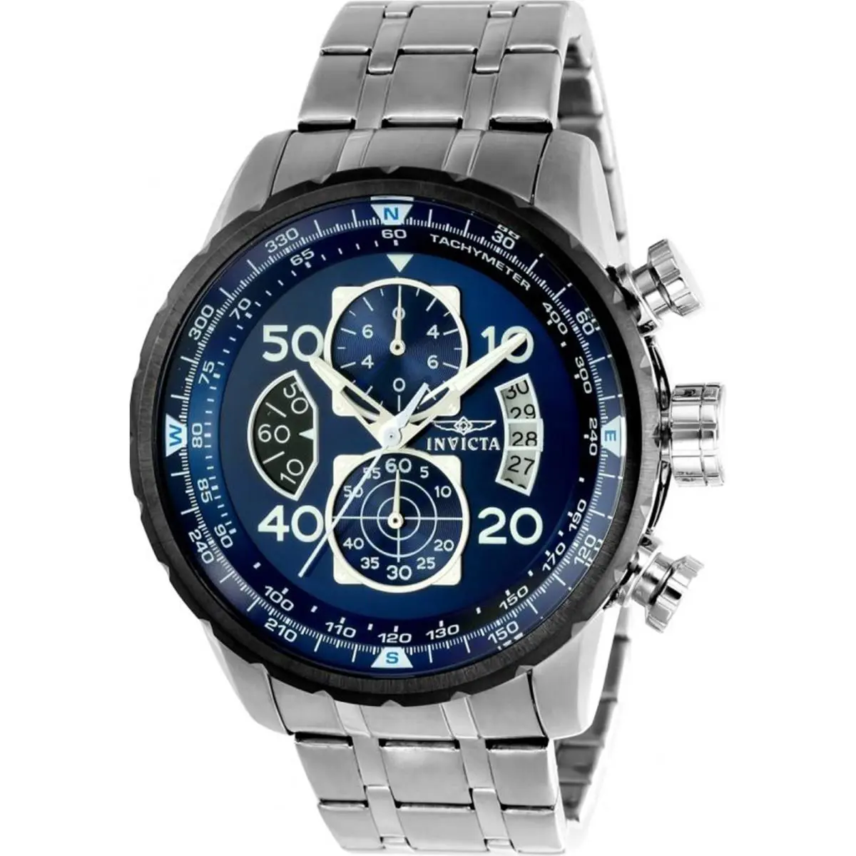 Invicta Aviator Chronograph Blue Dial Men`s Watch 22970
