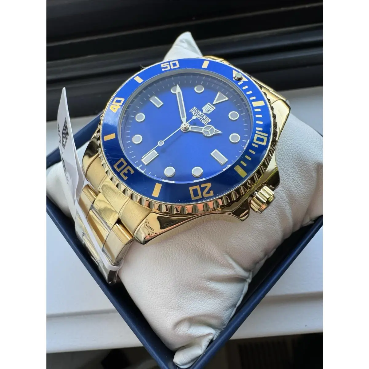 Invicta X Montres Prestige Men`s Gold/blue Watch 42mm MPW-0086