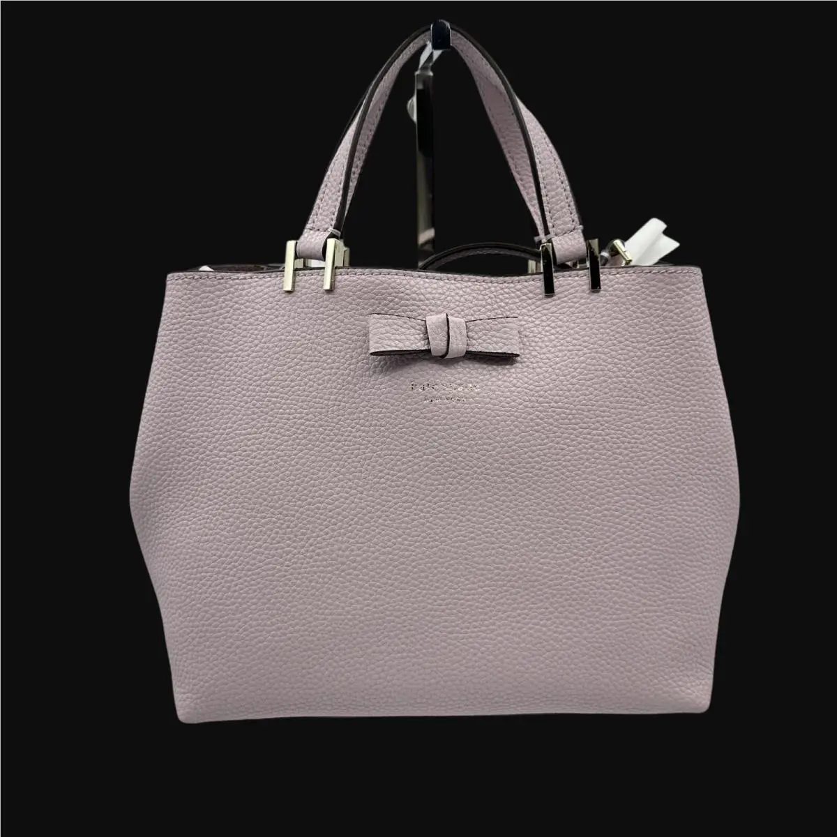 Kate Spade Gwyn Pershing St Pink Bag Leather Bow Gold Hardware Shoulder Strap