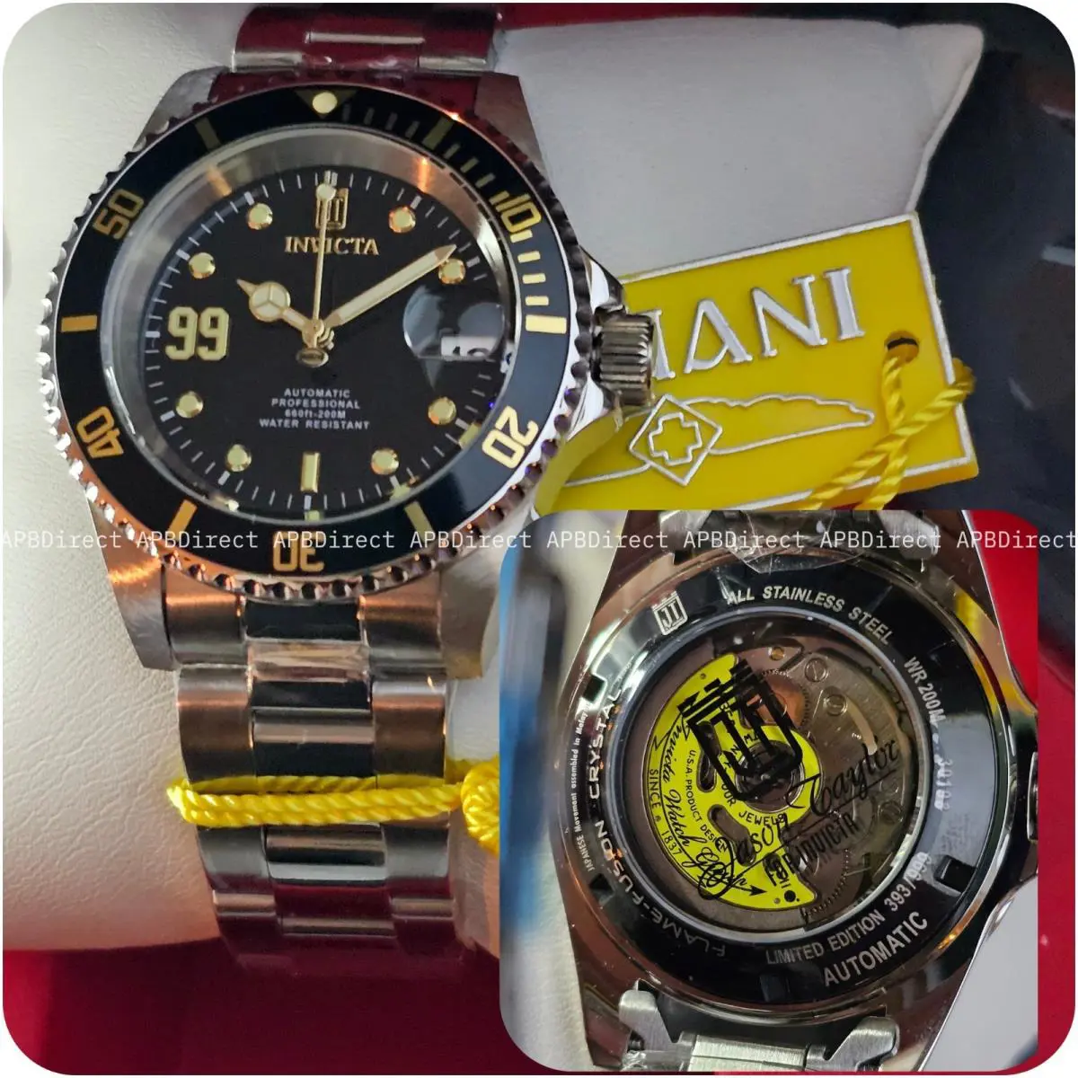 Invicta - Pro Diver - Jason Taylor 344 Limited - Automatic Silver - Mens Watch