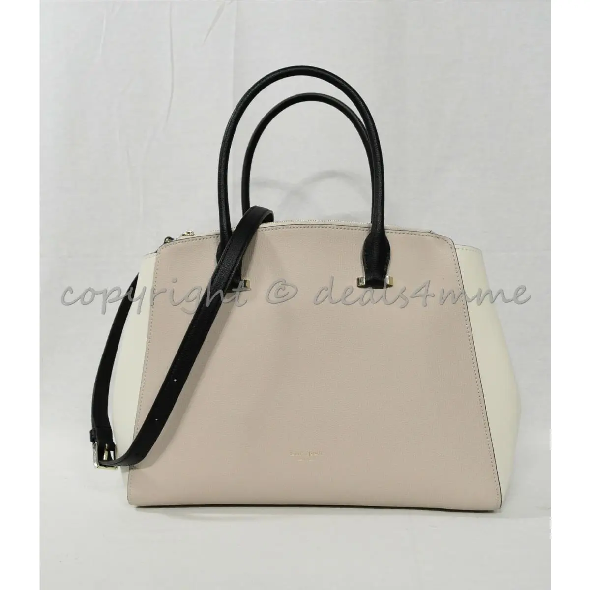 Kate Spade New York PXRUA266 Sydney Large Double Zip Satchel/shoulder Bag. Tusk