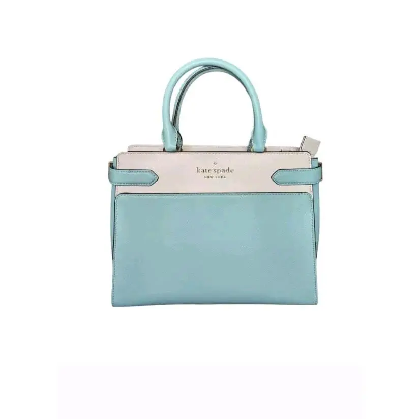 Kate Spade Staci WKRU6950 Large Satchel Poolside Blue - Exterior: Blue