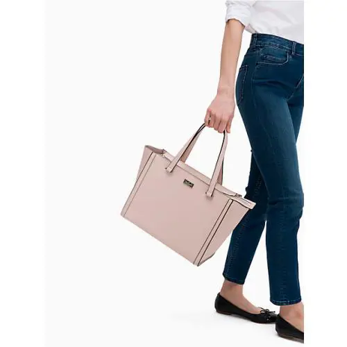 Kate Spade Regatta Court Saffiano Vita Large Tote Warm Beige wkru5113 Leather