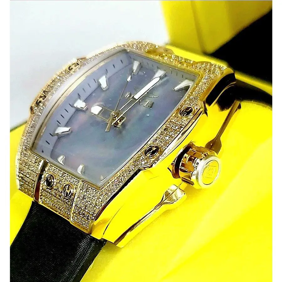 Invicta S1 Rally 1.03 Carat Diamond Swiss 38mm Mother of Pearl Gold 45713