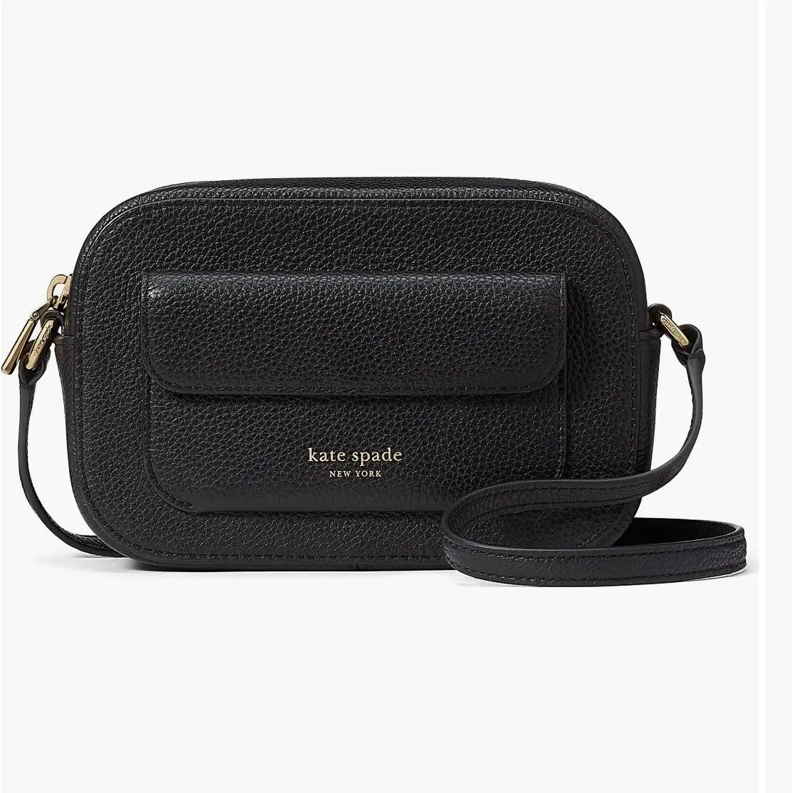 Kate Spade Ava Pebble Leather Crossbody Bag Black