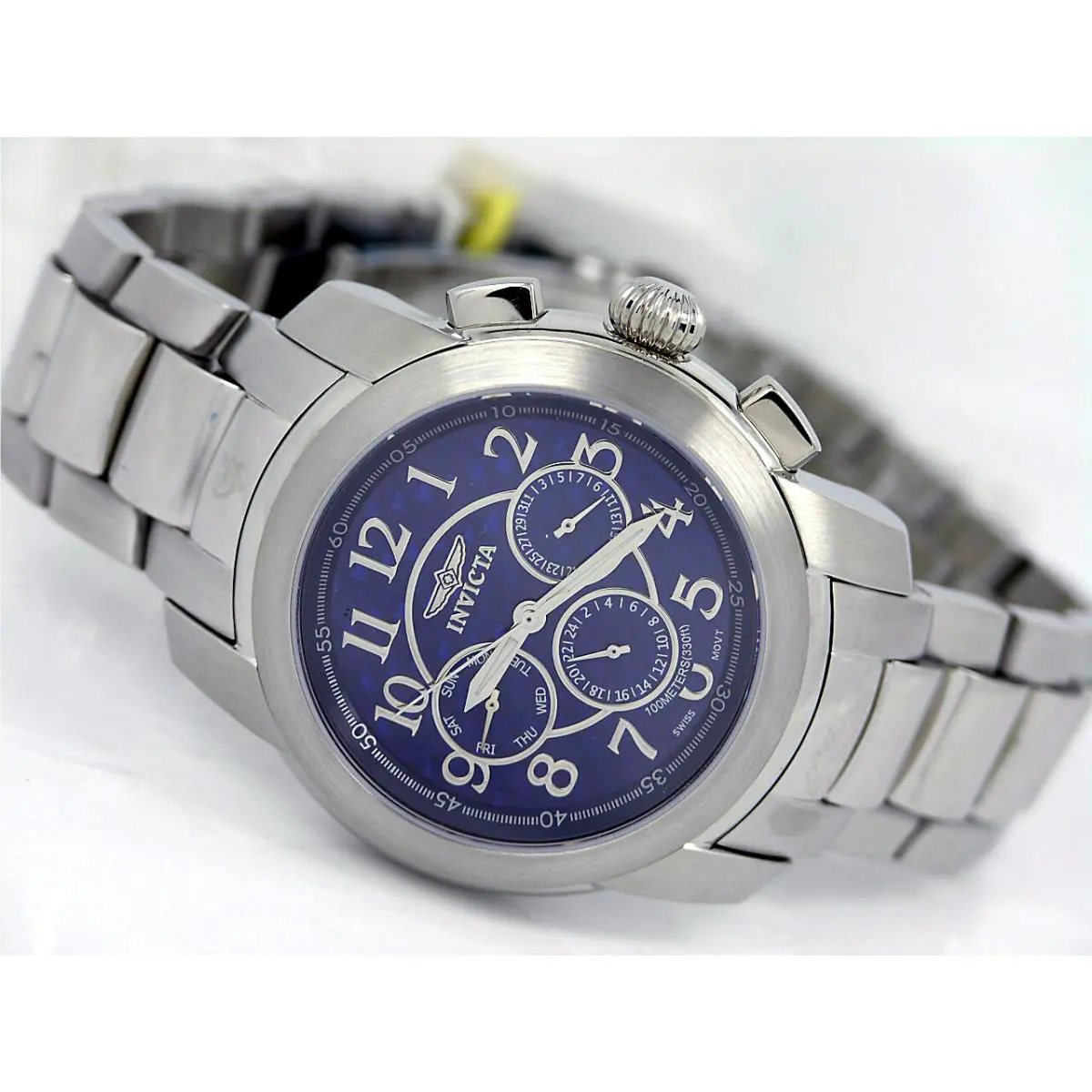 Invicta Extreme 3349 Multi Function Watch Carbon Fiber Dial Steel Sapphire