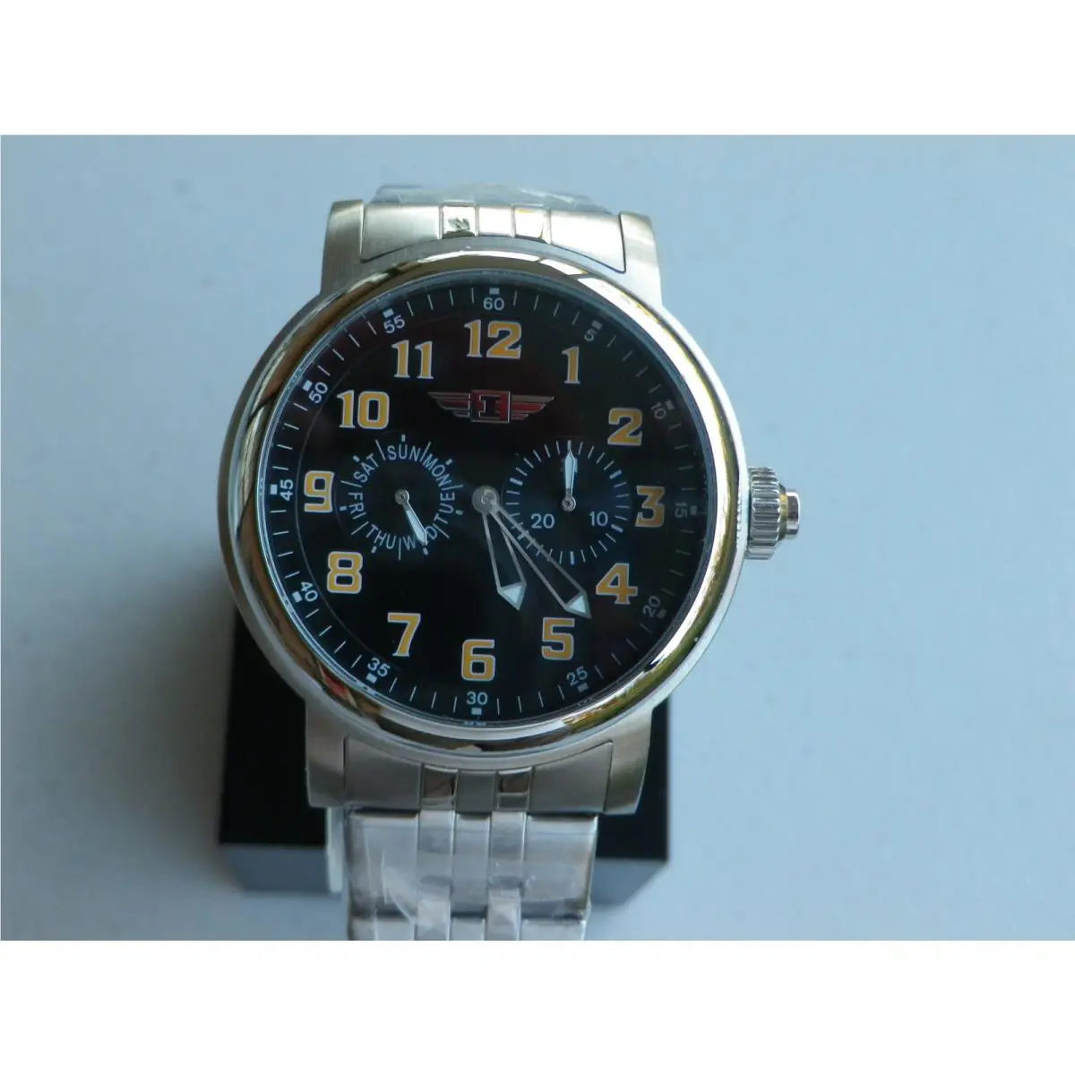 I by Invicta 90235-001 Men`s Black Dial Stainless Steel Watch