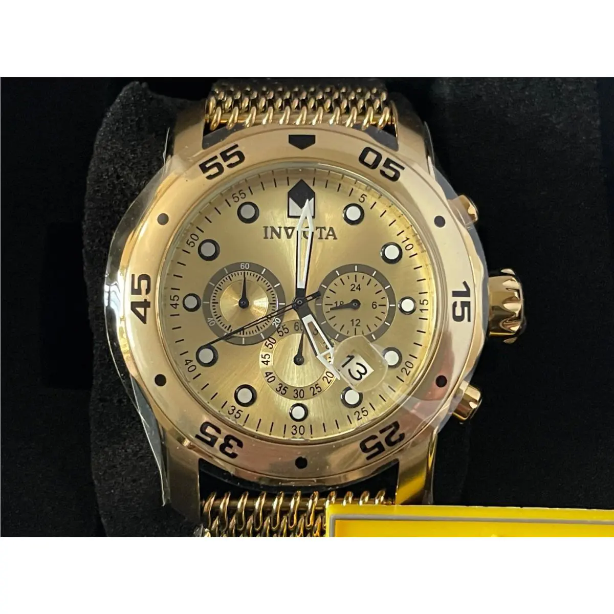 Invicta Pro Diver Atlas Men`s Watch 48mm Gold 47240
