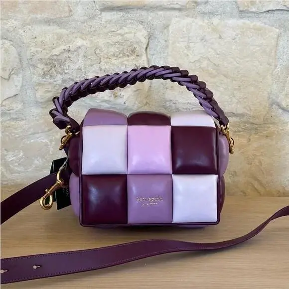 Kate Spade Boxxy Colorblocked Purple Aga Multi Crossbody Handbag