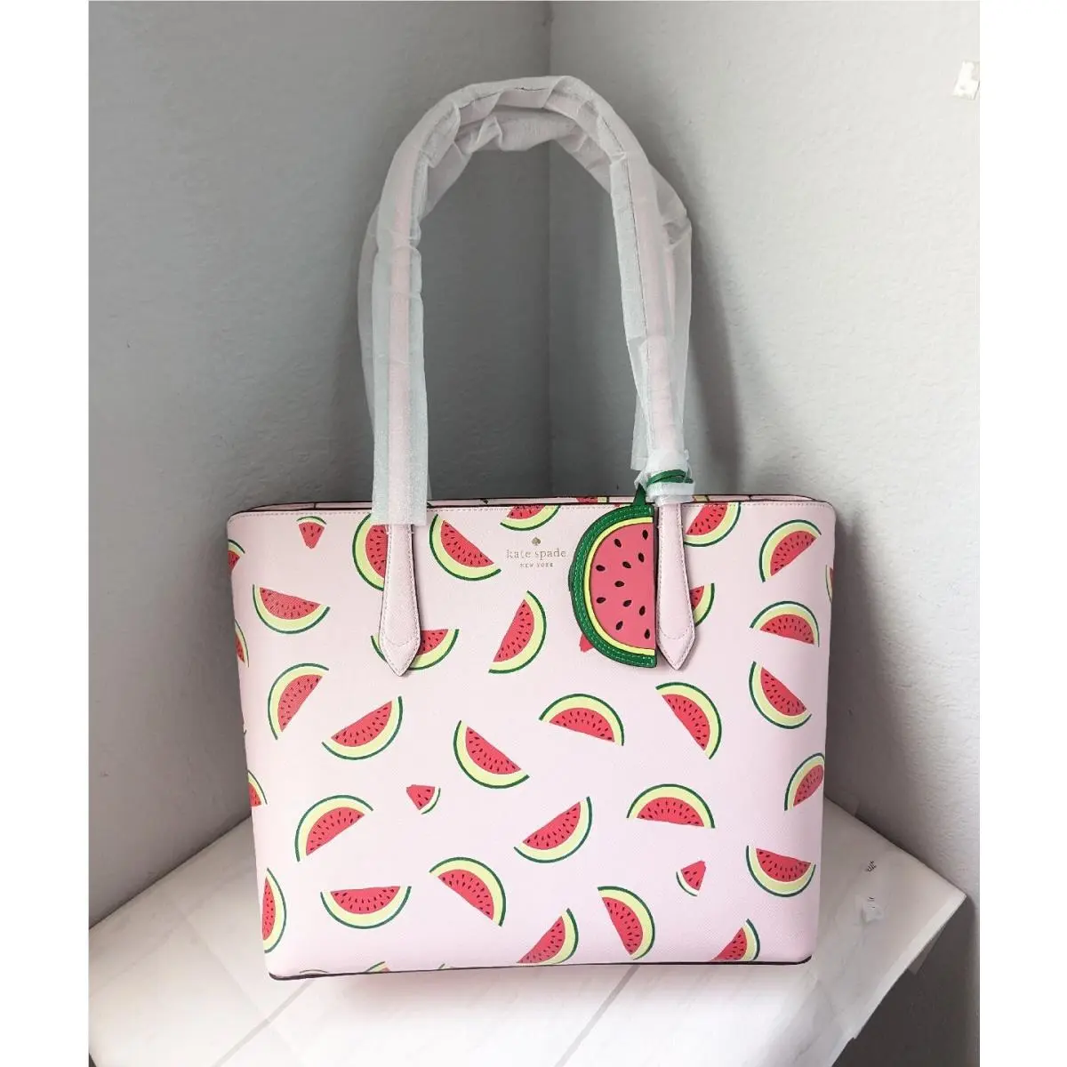 Kate Spade Marlee Watermelon Party Tote Pink Multi