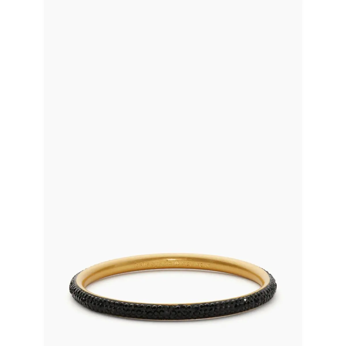 Kate Spade Razzle Dazzle Gold Black Cubic Zirconia Bangle Bracelet