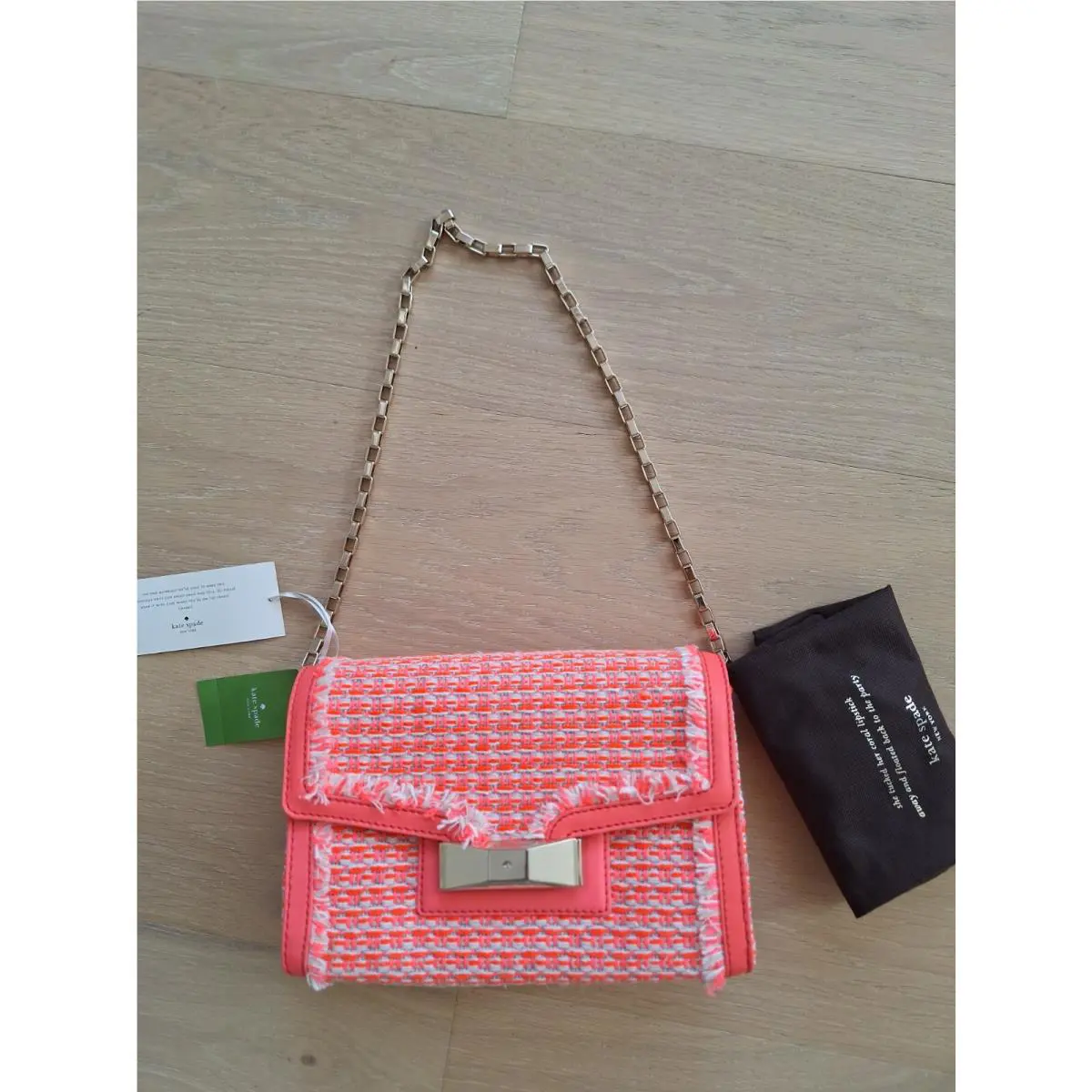 Kate Spade Carroll Park Tweed Scarlette Shoulder Handbag