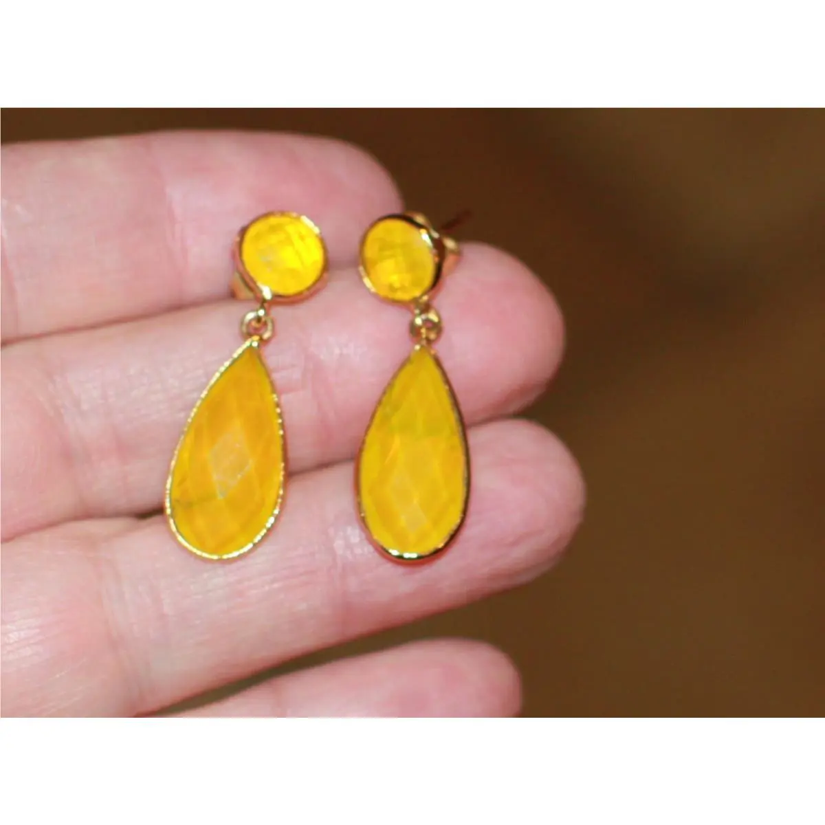Gleaming Garden Flower Stud Earrings Silver Yellow Drop Lot Set 2 by Kate Spade