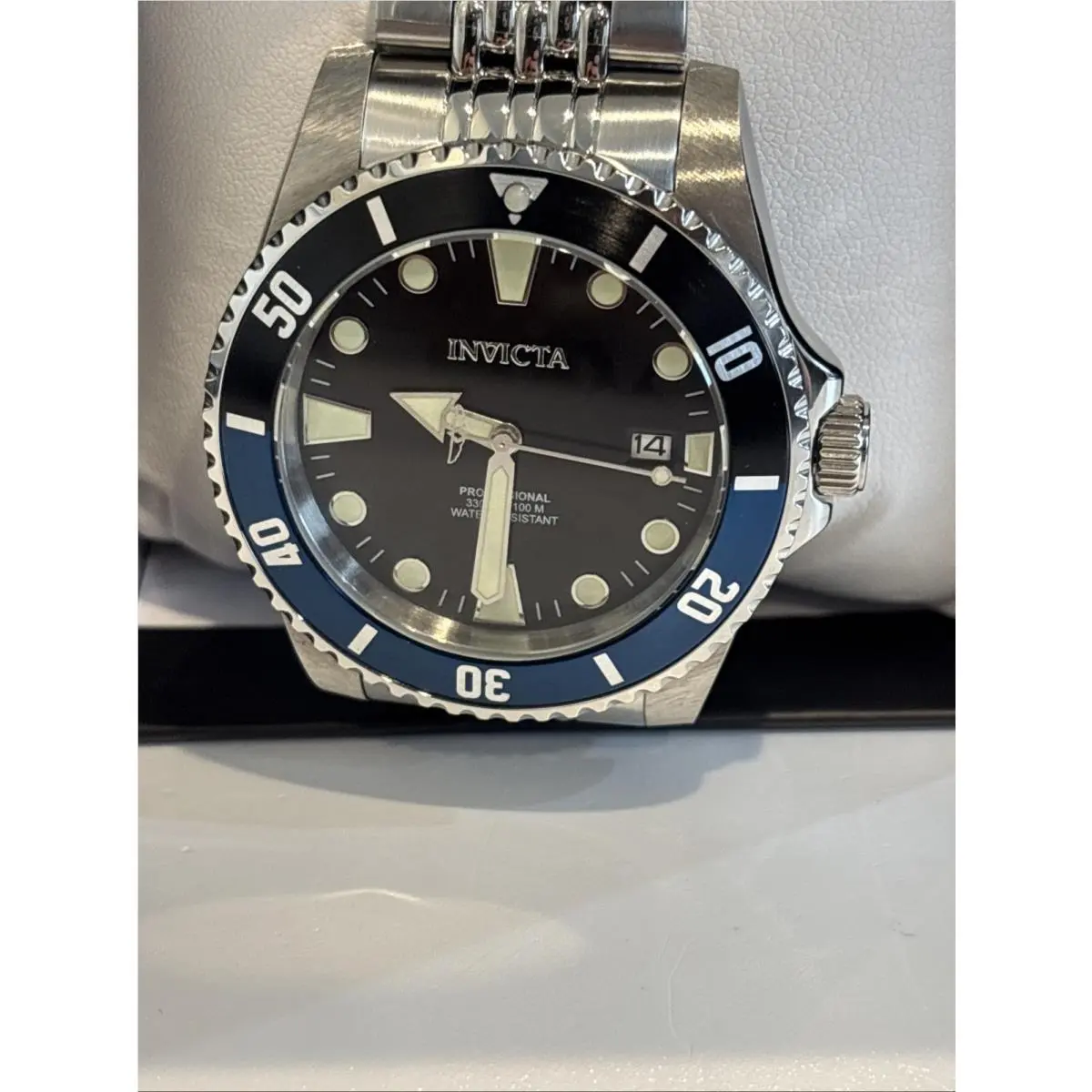 Pro Diver Black and Blue Bezel Automatic/mechanical Men`s Watch Niob by Invicta