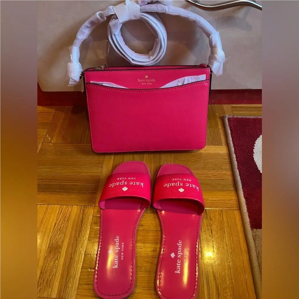 Kate Spade Bag and Sandal Slides Size 7